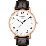 TISSOT 天梭 Everytime 經典雋永石英手錶-銀x玫塊金框/42mm  T1096103603200, , large