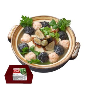 Coriander Preserved Egg Hot Pot