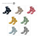 【BVD】圓點1/2童襪<中灰,17-21cm>B572 短襪 襪子, , large