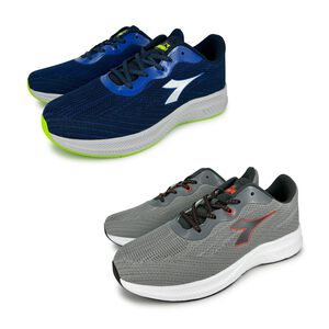 DIADORA迪亞多那 輕量飛織輕跑鞋 男運動鞋 男鞋 慢跑鞋 休閒鞋 寬楦 透氣 吸震 減壓 回彈 支撐 防滑 藍 灰,  DIADORA迪亞多那 輕量飛織輕跑鞋 男運動鞋 男鞋 慢跑鞋 休閒鞋 寬楦 透氣 吸震 減壓 回彈 支撐 防滑 藍 灰