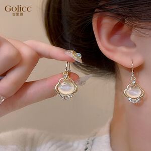 【Gulicc】古莉可 耳環 如意平安鎖耳飾