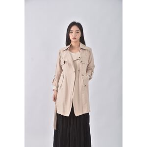 (S) epabis質感風衣杏色外套二手衣