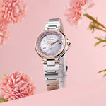 CITIZEN 星辰 XC 心蕊 光動能電波萬年曆女錶-29mm EC1011-62W, , large