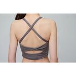 YOGA FLOW Chloe Bra - 扭轉短版上衣 - 陶泥褐 Bistre, , large