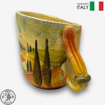【SOLO Vintage】Modigliani Italian Pottery 350ml Mug Water Cup Coffee Cup Evening Shade Series Handmade Made in Italy, , large