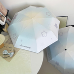 [凱得國際]KISSDIAMOND漸變星星晴雨兩用黑膠自動傘KDU-874, , large