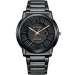 CITIZEN 星辰 光動能簡約大三針手錶-42mm AW1217-83E, , large