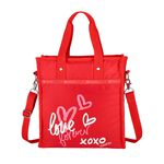 |快速出貨|Lesportsac Medium North/South Tote 中型直式托特包購物袋/ 愛情便條手繪風, , large