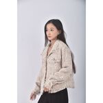 (L) lovfee質感小香風杏色外套二手衣, , large