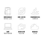 [新加坡AGVA] 旅行者-電腦後背包(商務黑) 公事包 15.6吋筆電, , large