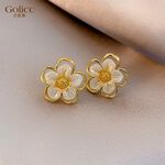 【Gulicc 】古莉可 耳環 貝殼花朵耳釘, , large