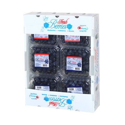 進口藍莓(12盒/箱,每盒約125克±10%)※ 因各地區供貨商不同，實際出貨包裝以出貨店庫存為準。