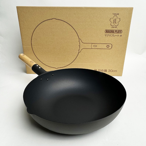 Japanese Iwagane-Pattern Wok, 30 cm