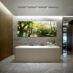 【御畫房】秘境 國家一級畫師手繪油畫60×120cm(VF-30), , large