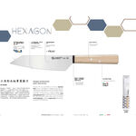 蓋瑞廚物【義大利SANELLI 新上市 HEXAGON 木柄日本刀 台灣菜刀】魚刀 出刃 生魚片刀 柳刃 刺身刀, , large
