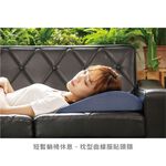 ｜枕心可水洗｜4D空氣纖維舒腰枕(黑)  頭枕 椅靠枕 超透氣, , large