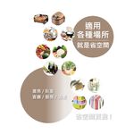 【KIWISH】43X28X240H 黑色五層架 鐵架 層架  收納架 鐵力士架 置物收納 波浪架 免工具 架子 置物架, , large