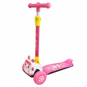 親親 CCTOY 台灣正版授權 救援小英雄 AMBER安寶 炫彩兒童滑板車(RT-925 粉紅色)