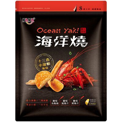 [箱購]KAKA海洋燒十三香小龍蝦210g克 x 8包/箱