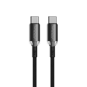 【Vyvylabs】60W Crystal Series Fast Charging Data Cable Type-C to Type-C 60W(1m)(Black)