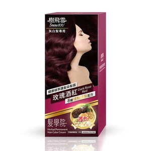 Herbal Permanent Hair Color-Rose Red