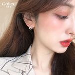 【Gulicc】古莉可 耳環 鑰匙鑲鑽愛心耳環, , large