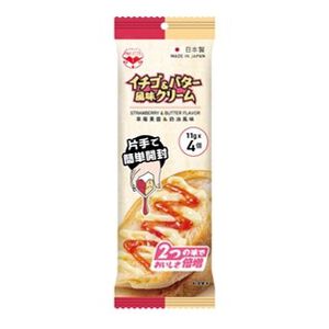 PAKITTE不沾手草莓奶油雙醬11g*4入