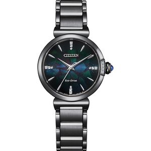 CITIZEN 星辰 100週年限量宇宙幻彩 L系列鑽石光動能女錶 EM1067-88E