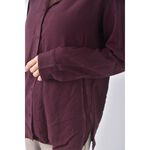 (M) uniqlo質感紫色長袖上衣二手衣, , large