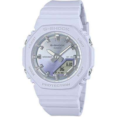 CASIO 卡西歐 G-SHOCK 日落時刻 漸層環保雙顯手錶-藍 GMA-P2100SG-2A