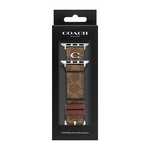 COACH Apple Watch 錶帶 38/40/41mm 適用 C字皮錶帶  - 咖啡色 (不含手錶)CO14700289, , large