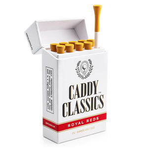 Caddy Classics Golf Tee Set – 10 Tees in Holder with 50 Refills