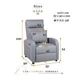 【Hampton 漢汀堡】  丹尼爾電動躺椅-泰迪橙(含腰枕), , large