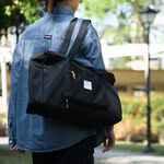 【YUNJOIN】可收納 輕量摺疊旅行拉桿袋-黑色 收納包 拉桿袋 行李袋 耐用 防潑水 旅行袋 登機包 託運行李 旅行包, , large