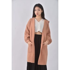 (F) hip tique韓牌質感連帽橘色外套二手衣