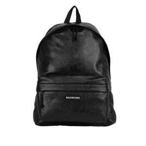 BALENCIAGA Explorer Logo 素面尼龍後背包/黑色