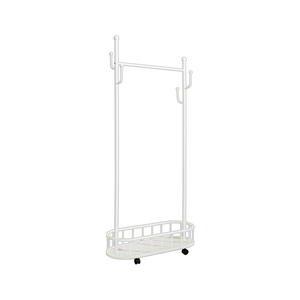 【Y HOUSE】Light luxury coat and hat rack, functional clothes hanger, floor-standing clothes hanger, open clothes hanger - white