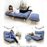 Duke simple style multifunctional double sofa bed chair, , large
