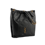 YSL Jamie 4.3 菱格紋小羊皮附小袋肩背包/黑色, , large