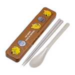 【百科良品】日本製 小熊維尼 環保筷子+湯匙組 抗菌加工Ag+ 18CM(日本境內版), , large