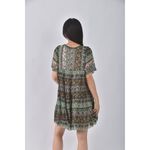 (S) jeanasis質感V領綠色洋裝二手衣, , large