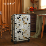 NaSaDen Rhein Series [Stripe Cat]25" Front Opening Luggage, , large