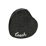 COACH Logo 標誌亮片愛心造型鏡子/黑色, , large