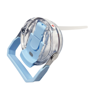 Banjiajia Ceramic Double Drink Cup Sky Blue Lid with Straw