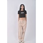 (XL) mango高腰寬鬆杏色長褲二手衣, , large