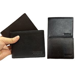 ~雪黛屋~POLO 短夾紳士短夾100%進口牛皮革二折簡易偏小型口設計PW8026