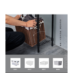 【Y HOUSE】45x30x180cm Lightweight Five-layer Iron Frame Iron Rack - Painted White, , large