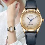 CITIZEN 星辰 L系列 光動能大三針女錶 EM1143-14Z, , large
