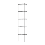 【Y HOUSE】45x30x210cm Lightweight Five-layer Iron Rack Iron Rack - Painted Black, , large