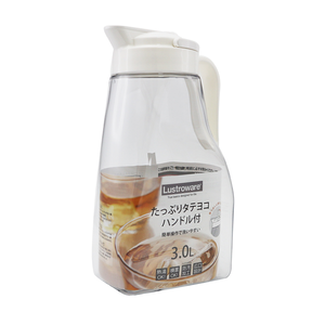 日本製 Lustroware 岩崎可橫放按壓式耐熱冷水壺-3.0L-1支